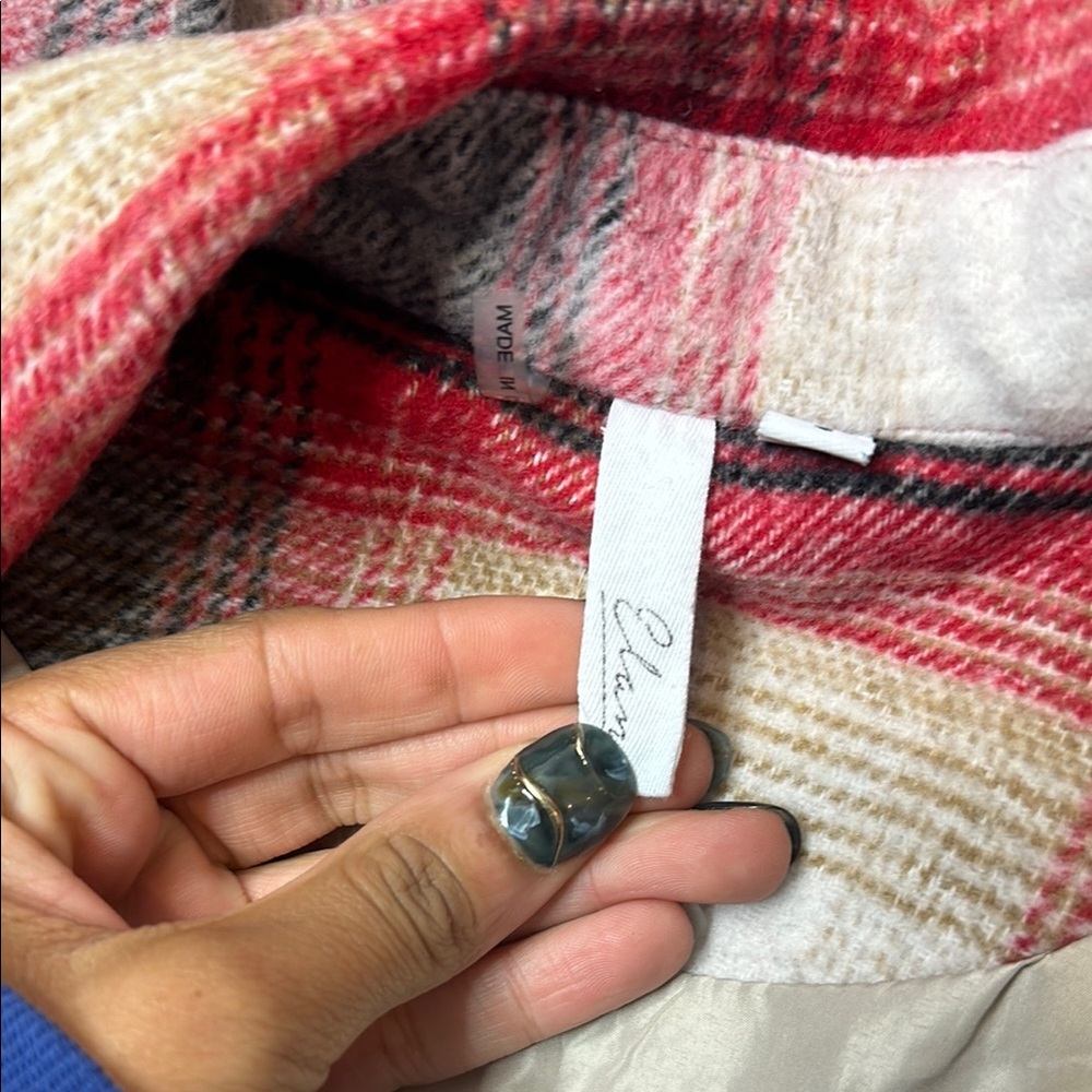 ELAN - Riley Plaid Shacket Small - Picture 3 of 9
